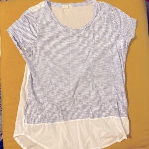 Striped blue and white top. Maison Jules. Size medium.